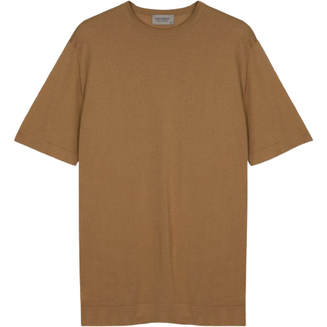 John Smedley U T-Shirts Lorca T Shirt, Beige