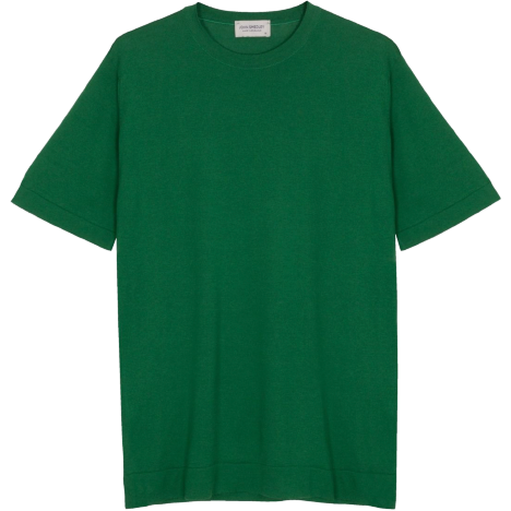 John Smedley U T-Shirts Lorca T Shirt, Grass Green