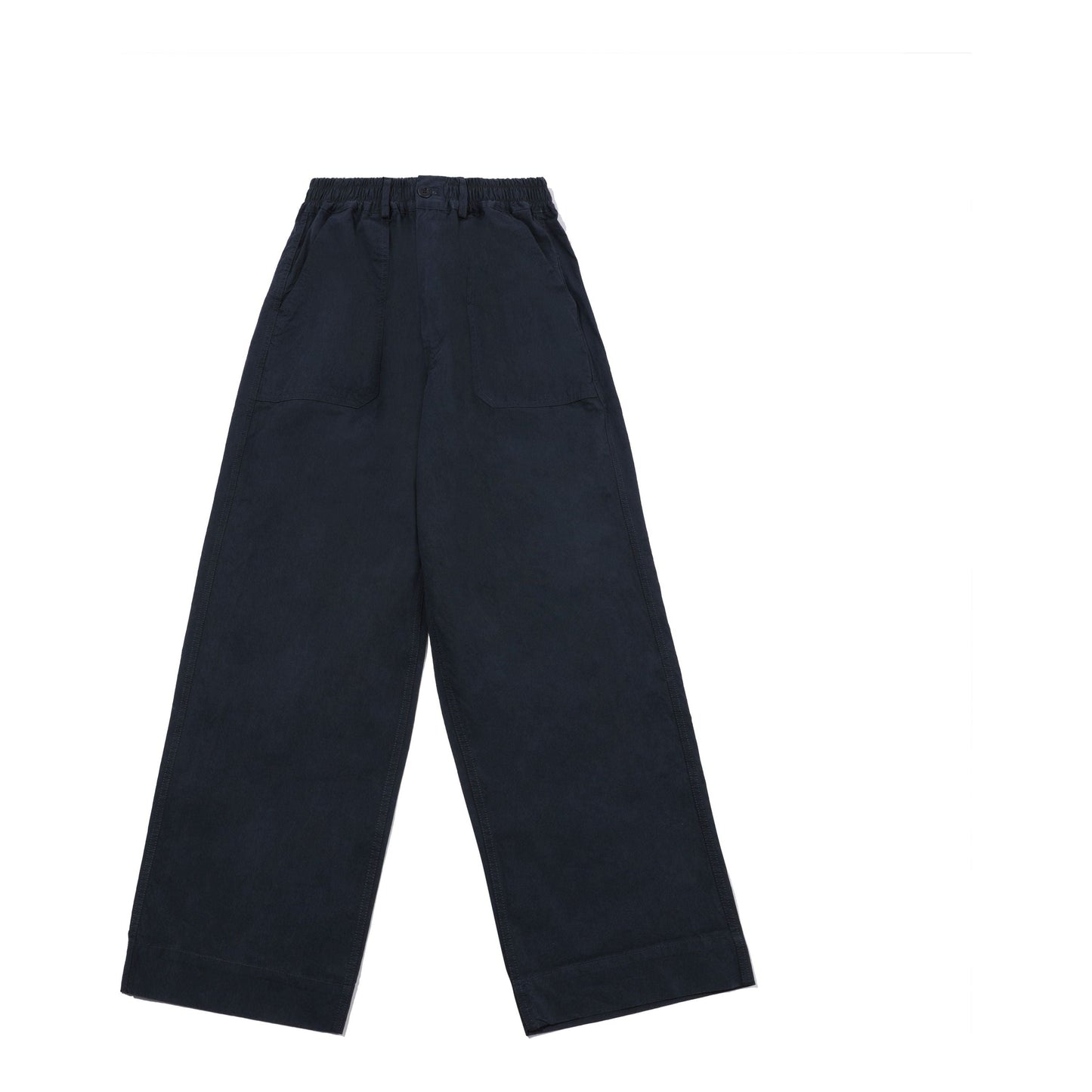 Kappy fw23 U Pants One Tuck Wide Fatigue Pant, Navy