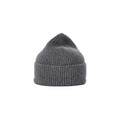 Le Bonnet Beanie made of lambswool with a ribbed design and a folded brim, set against a plain white background.