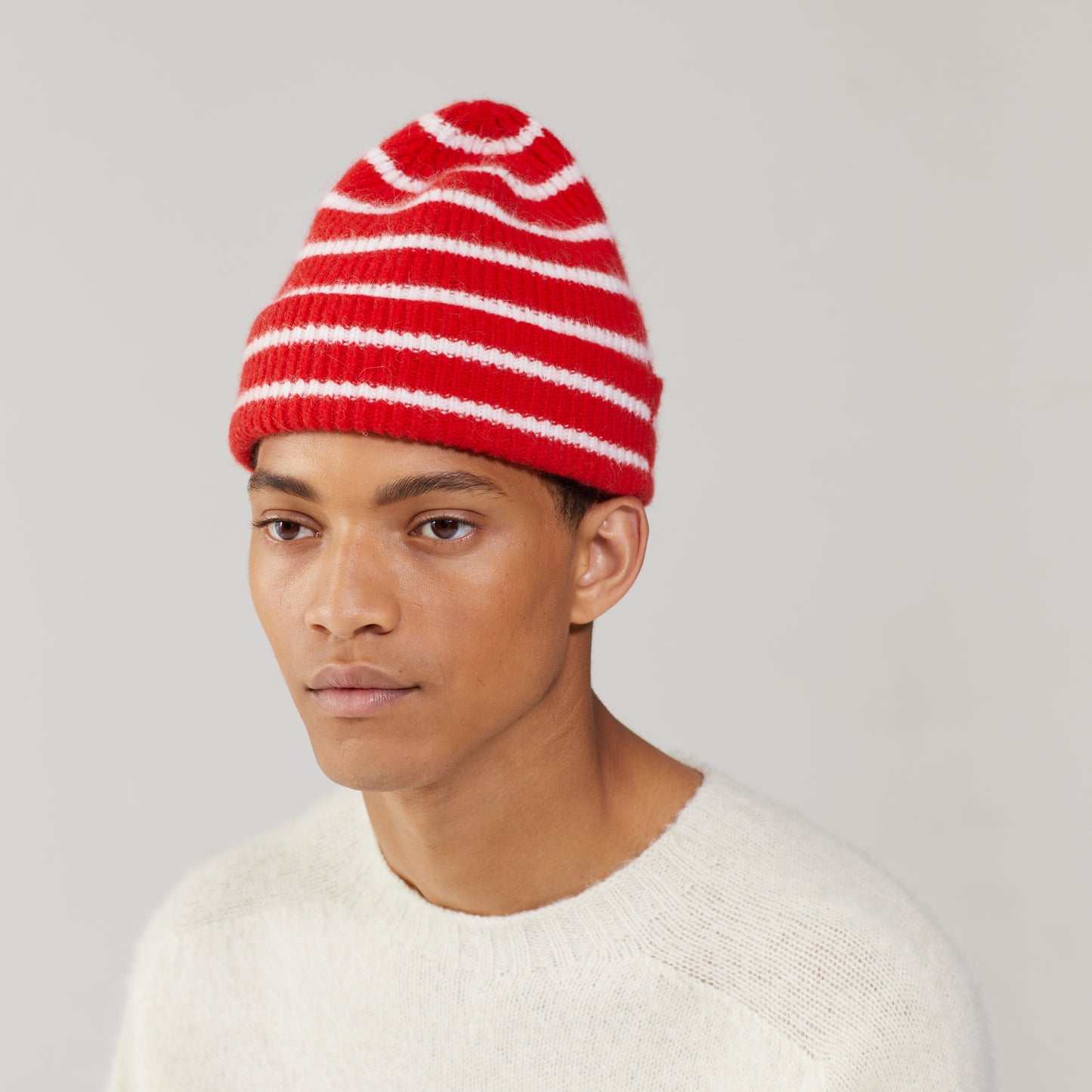 Beanie, Crimson Stripe