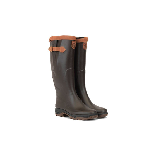 Le Chameau M Rain Boots Men's Parcours 2 Signature Wellington Boot, Brown