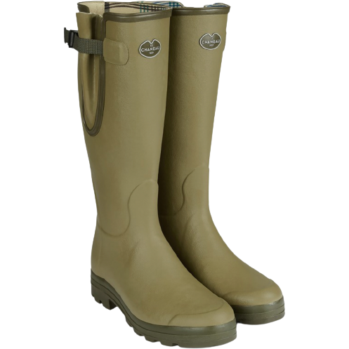 Le Chameau M Rain Boots Vierzon Jersey Lined Boot, Vert Chameau