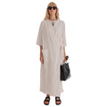 Loomist Dresses Sile Kimono Dress, Off White