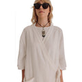 Loomist Dresses Sile Kimono Dress, Off White