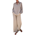 Loomist W Pants One Size Muslin Pants, Taupe