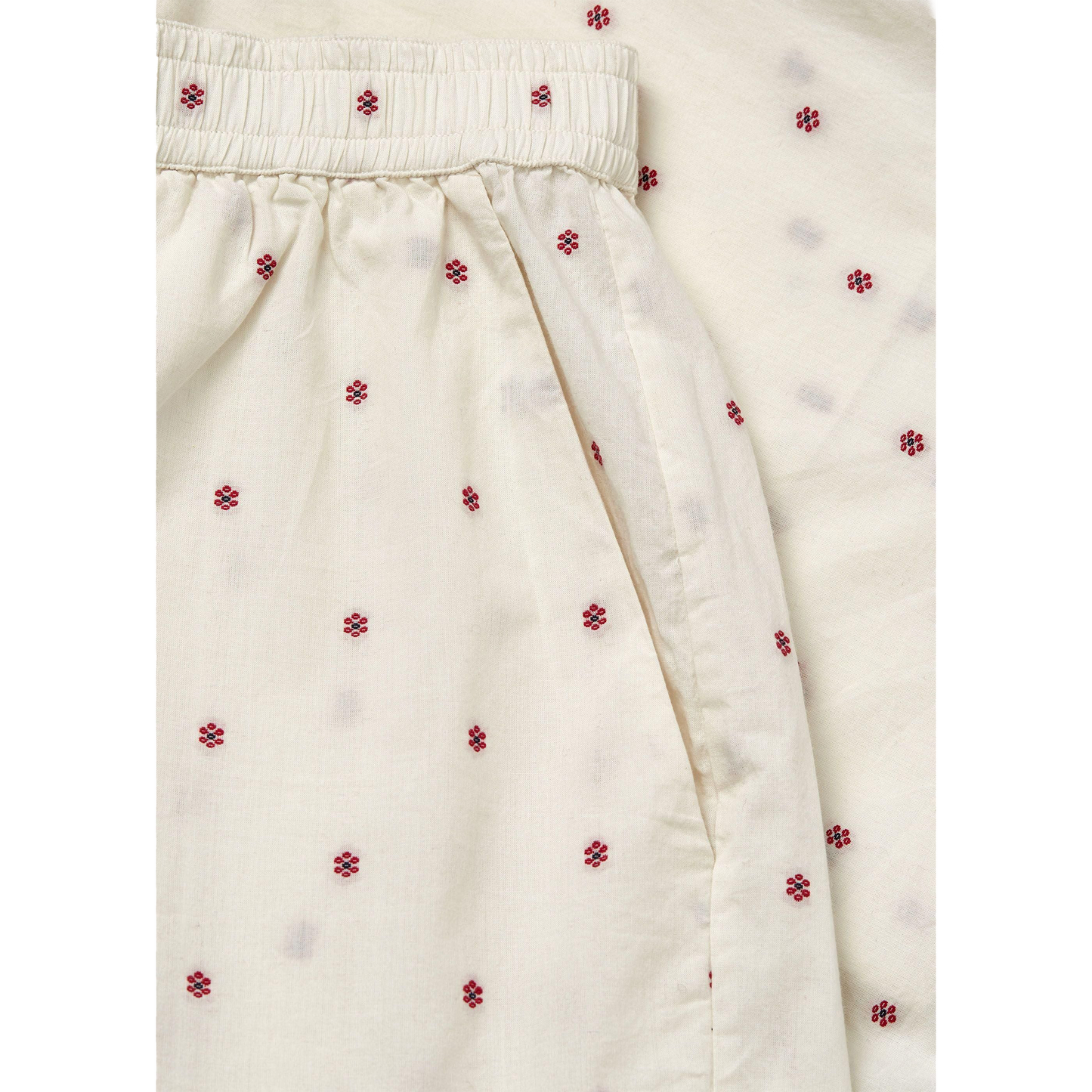 Lulu Shorts Flore, Mix Creme