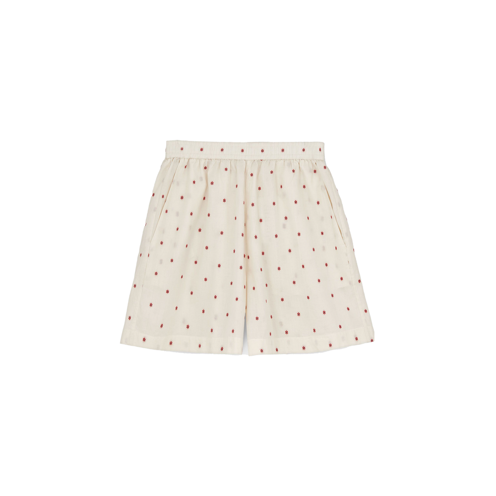 Lulu Shorts Flore, Mix Creme