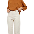 Maska W Dress Pants Alia Trouser, Cream White