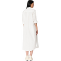 Merz B Schwanen W Lounge Dress Long Button Down Dress, White