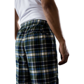 Original Madras Trading Co. M Pajama Madras Drawstring Summer Trouser, Navy / Green Plaid