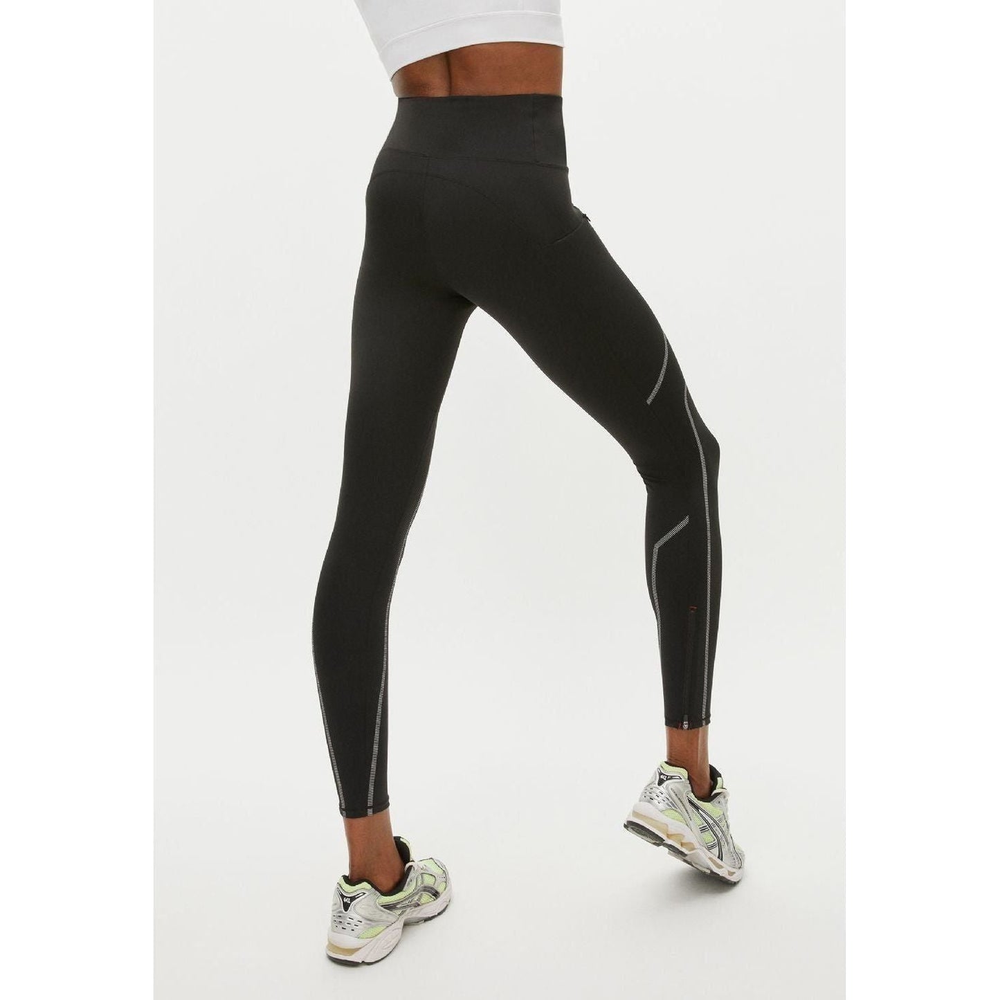 Rohnisch W Active Pants Shape Reflective Tights, Black