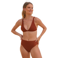 September Swim W Swimsuit Kiyo Top, Copper