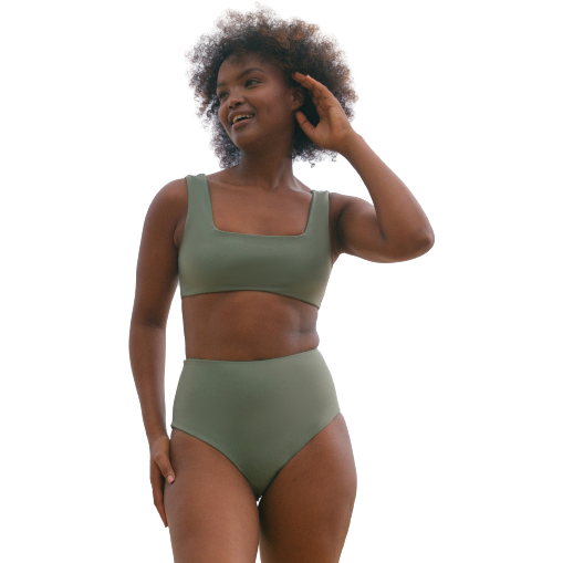 September Swim W Swimsuit Lucky Bottom, Army