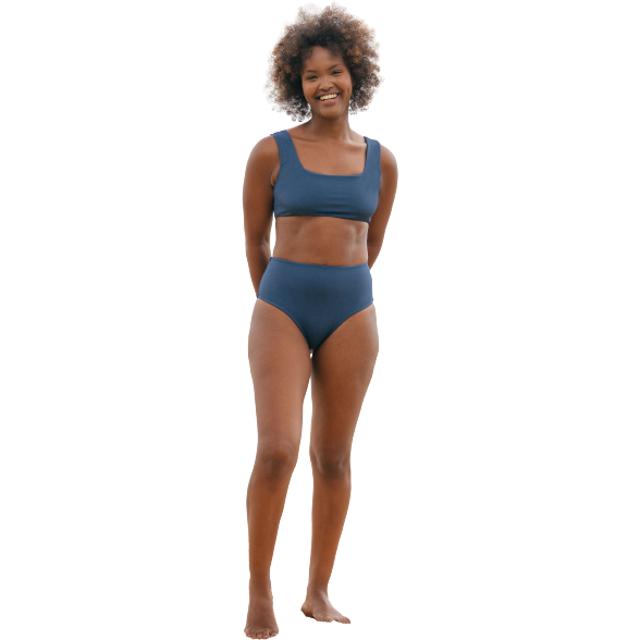 September Swim W Swimsuit Mason Top, River Blue