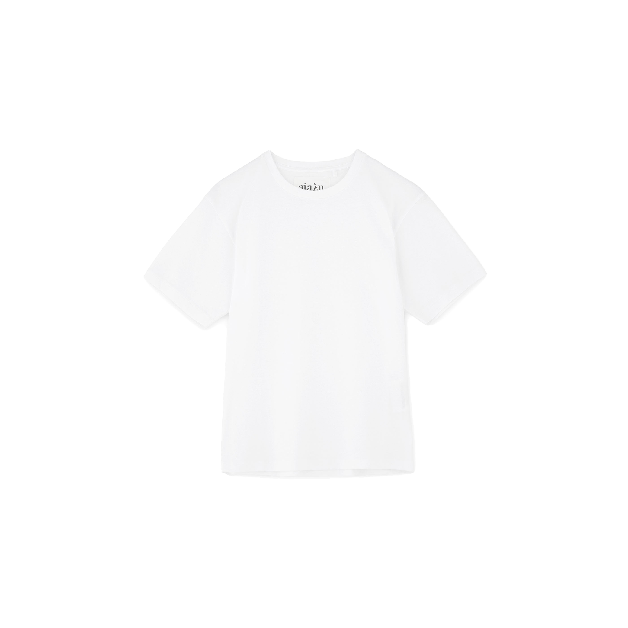 Set against a black backdrop, the SS Cotton Tee by Aiayu highlights the enduring charm of organic cotton. As a GOTS-certified garment, it offers both comfort and sustainability, making it an excellent option for individuals who value fashion and environmental consciousness.