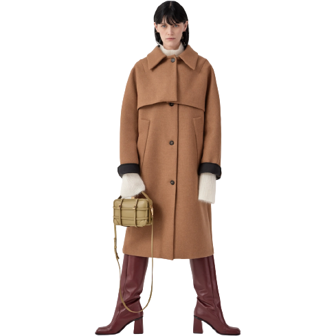 Tela W Outerwear Bimba Coat, Camel