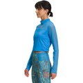 The North Face W Active Top Women's Trailwear QTM Mock Neck L/S, Super Sonic Blue