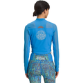 The North Face W Active Top Women's Trailwear QTM Mock Neck L/S, Super Sonic Blue