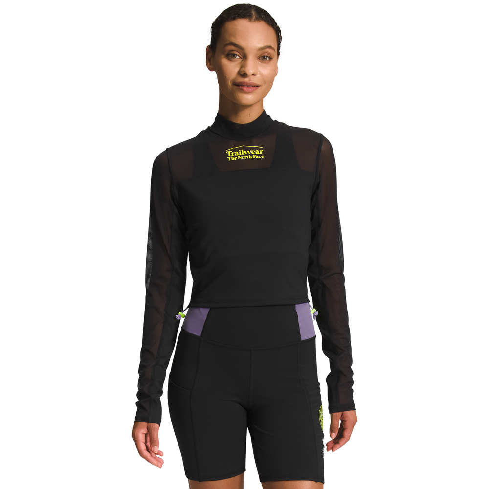 The North Face W Active Top Women's Trailwear QTM Mock Neck L/S, TNF Black