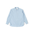 Universal Works M Button Down L/S Square Pocket Shirt, Posh Stripe Blue