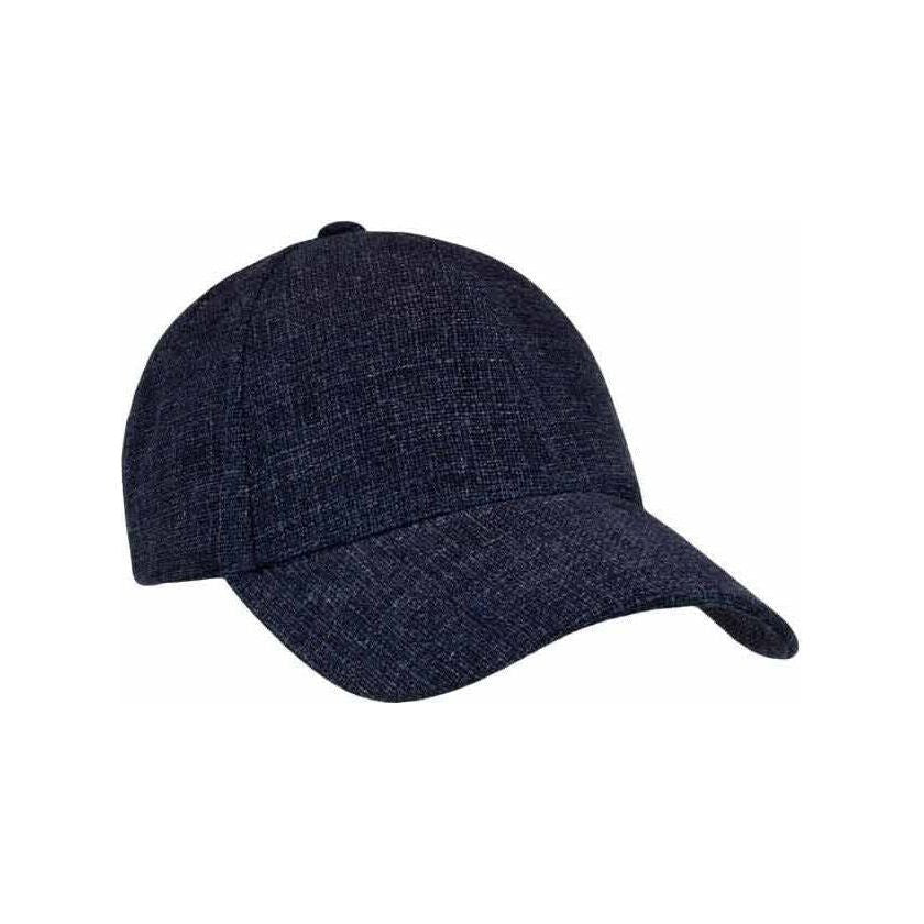 Varsity Headwear Baseball Cap Linen Cap Navy Melange