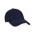 Varsity Headwear Baseball Cap Linen Cap Navy Melange