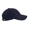 Varsity Headwear Baseball Cap Linen Cap Navy Melange