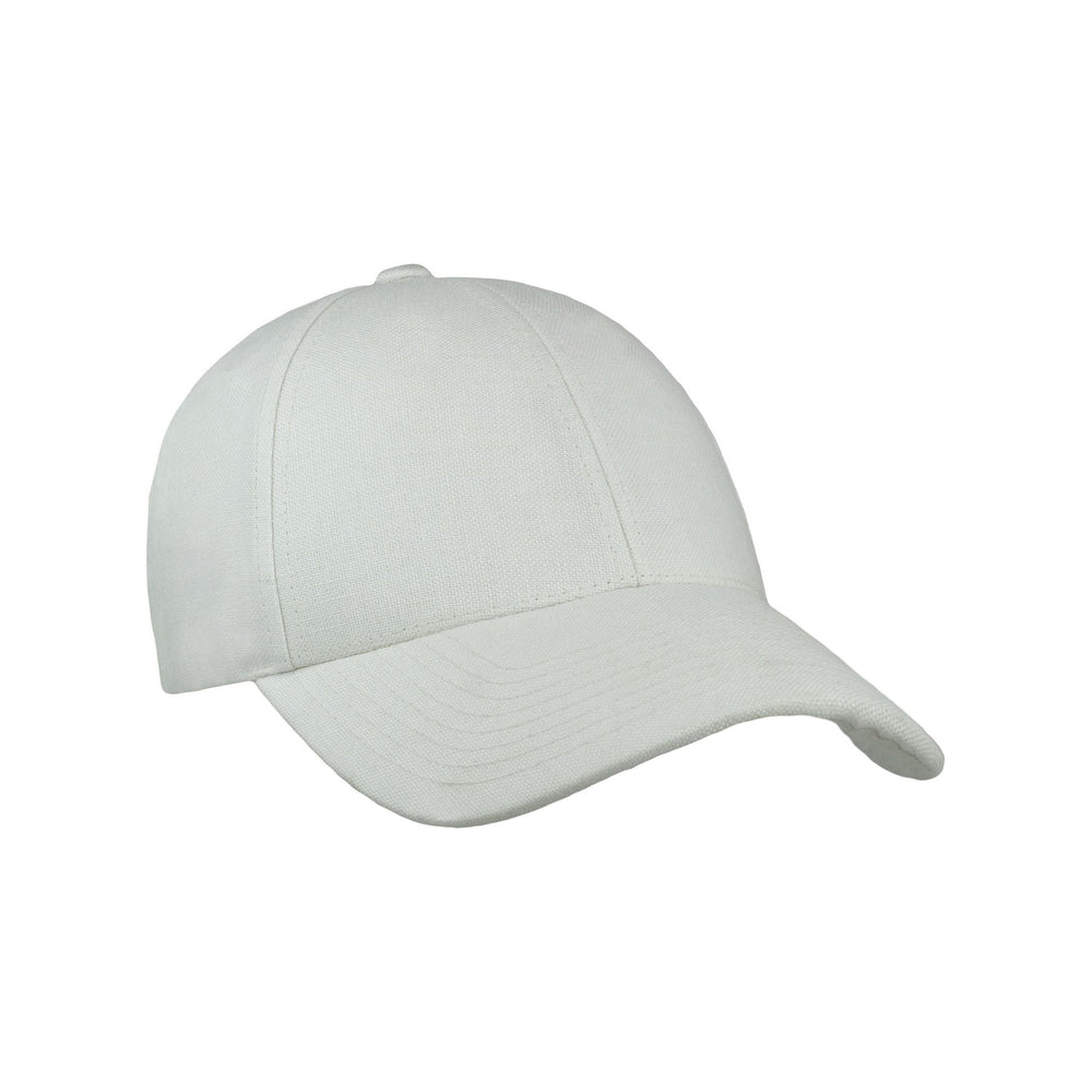 Varsity Headwear Baseball Cap Linen Cap, Shell White