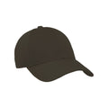 Varsity Headwear Baseball Cap Ventile Cotton Cap, Leather Brown