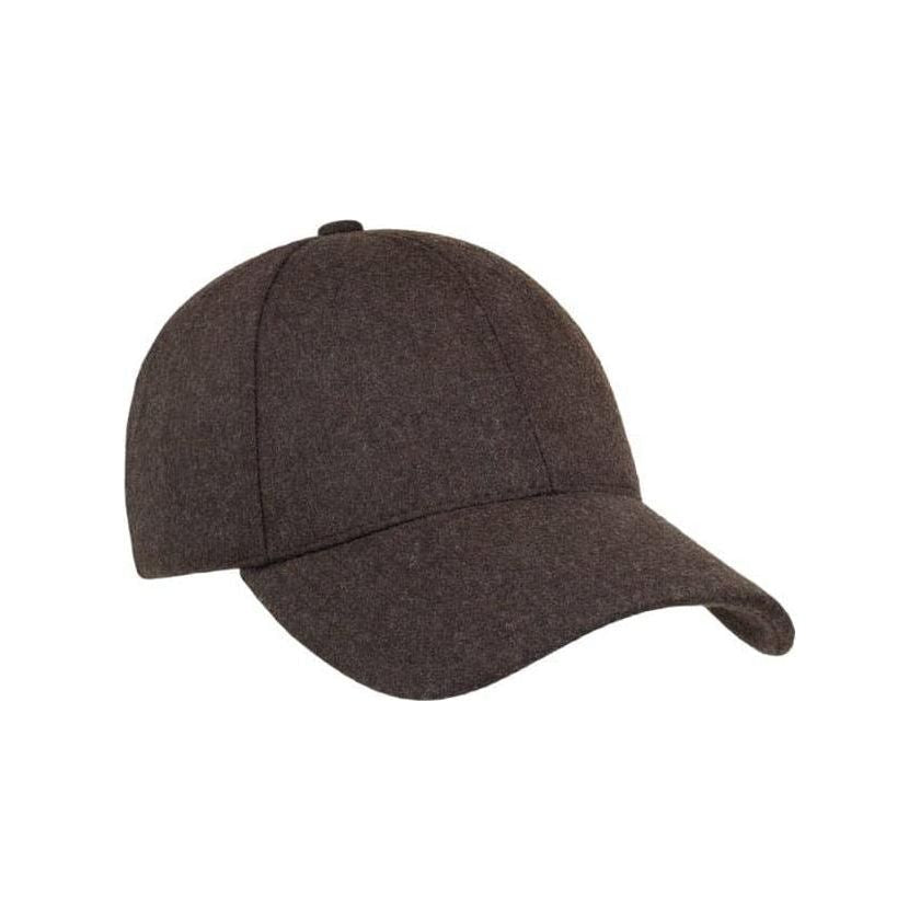 Varsity Headwear Baseball Cap Walnut Brown Wool, Walnut