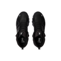 The Women's Cloudrock 2 Waterproof by On Running, featuring black high-top designs with laces and white logos on the tongues and sides, now incorporates waterproof technology for all-weather wear.