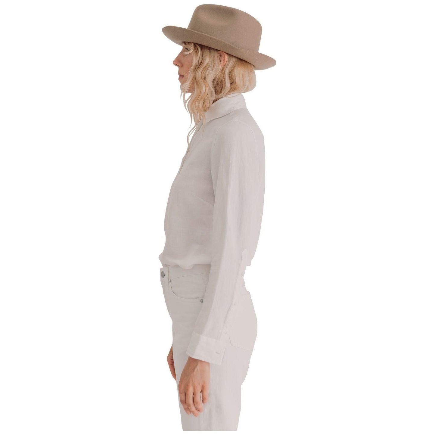 Westerlind W Shirting Women's Active Linen Pullover Shirt, White