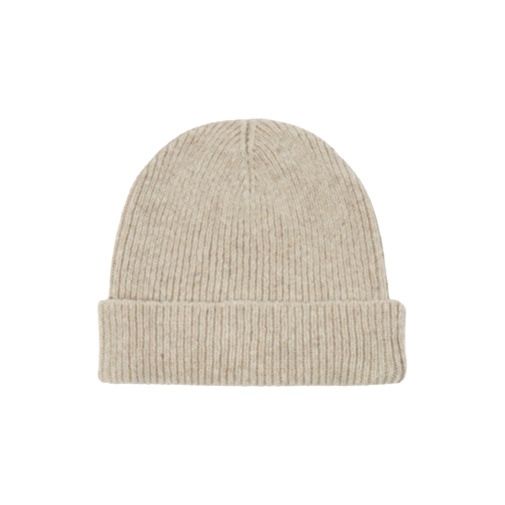 Wool Cashmere Watch Cap, Beige