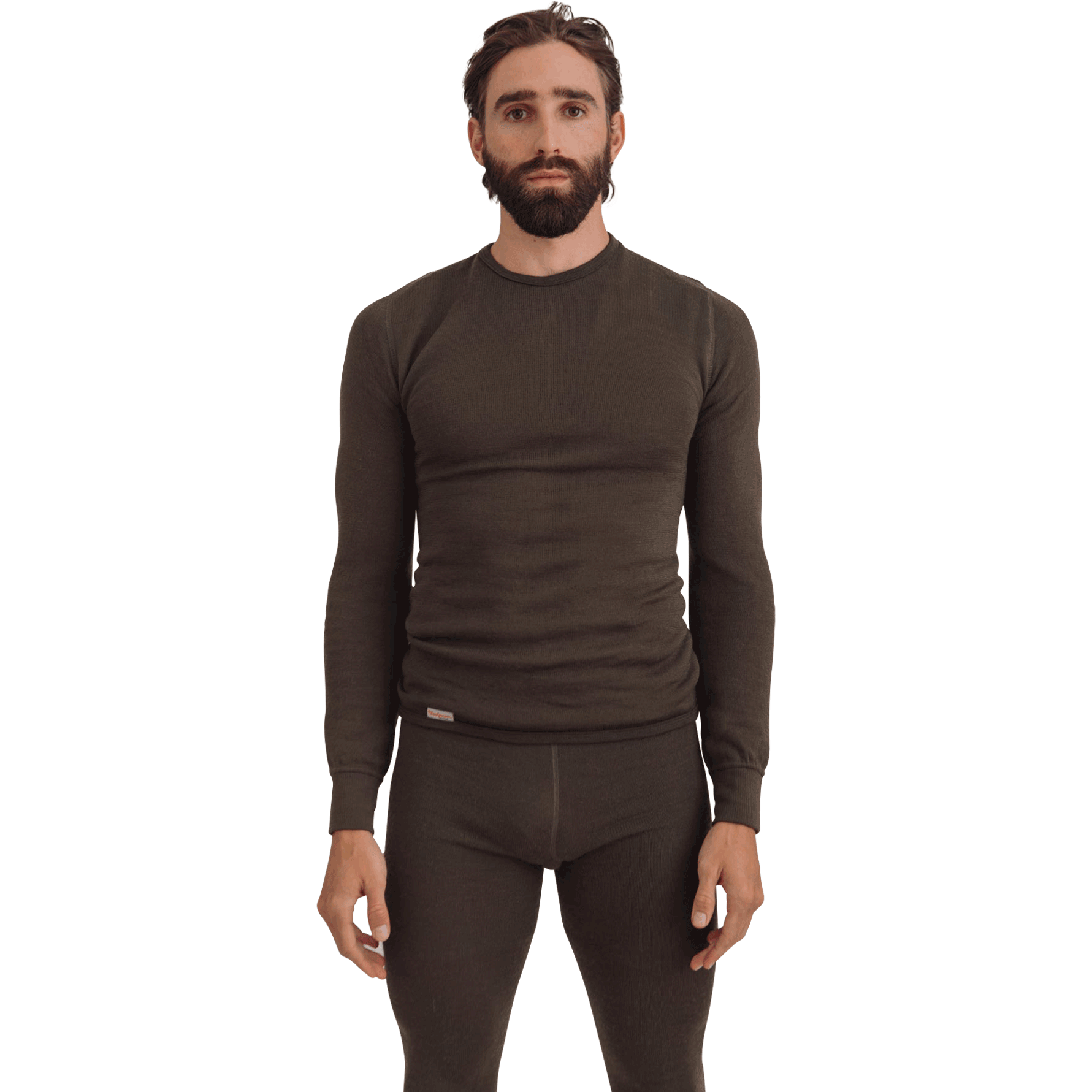 Woolpower M Base Layer 200g Crewneck Sweater, Pine