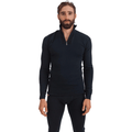 Woolpower M Base Layer 200g Half Zip, Navy